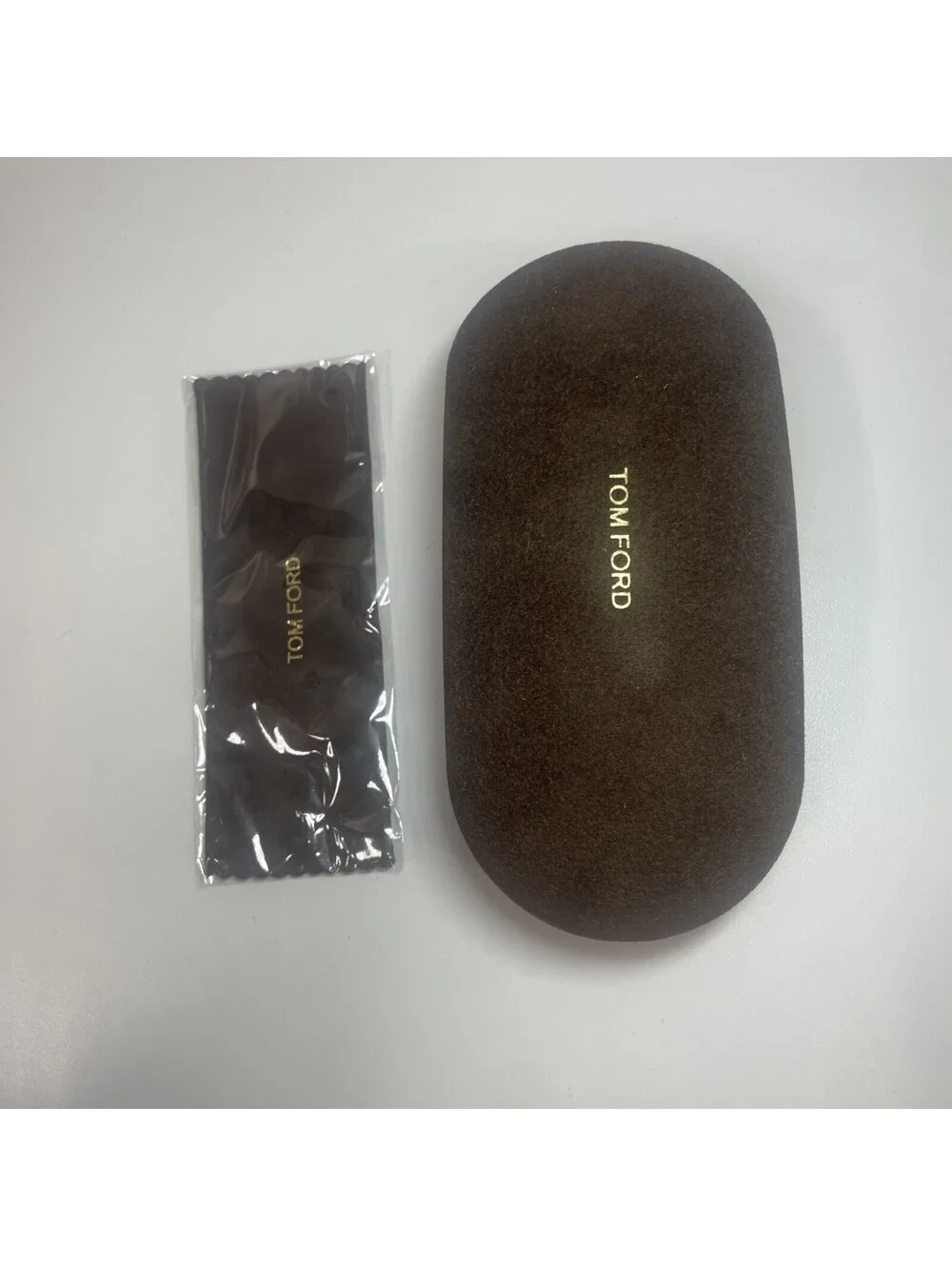Tom Ford Eyeglasses Sunglasses Case, Box, Cleaning Cloth Brown New Authentic